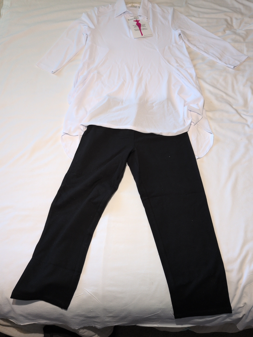 Women with Control Black Wide-Leg Pants